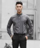  Áo sơ mi nam dài tay kẻ sọc  Slim fit chống nhăn TRISTAN446 