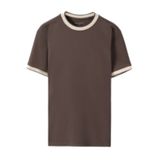  Áo thun nam cổ tròn Deline TUTO5 Menswear AT05 - áo phông phối màu vải cotton Pique dày dặn, mềm mịn, trẻ trung Hàn quốc 
