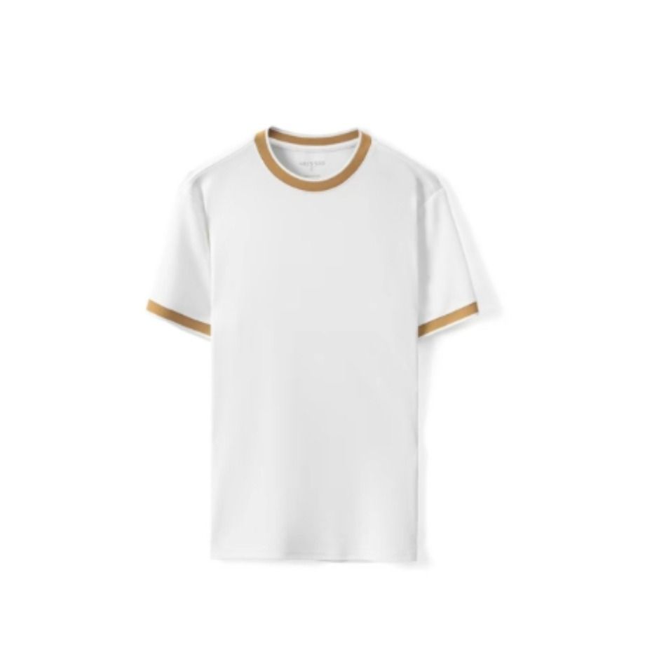  Áo thun nam cổ tròn Deline TUTO5 Menswear AT05 - áo phông phối màu vải cotton Pique dày dặn, mềm mịn, trẻ trung Hàn quốc 