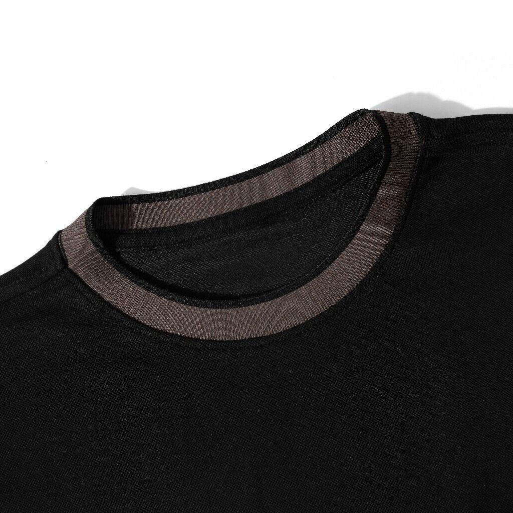  Áo thun nam cổ tròn Deline TUTO5 Menswear AT05 - áo phông phối màu vải cotton Pique dày dặn, mềm mịn, trẻ trung Hàn quốc 