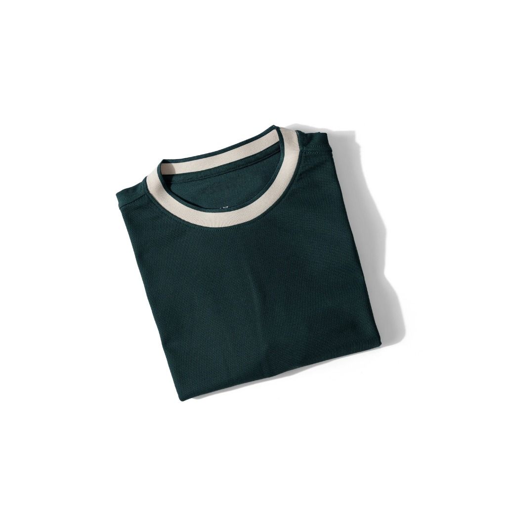  Áo thun nam cổ tròn Deline TUTO5 Menswear AT05 - áo phông phối màu vải cotton Pique dày dặn, mềm mịn, trẻ trung Hàn quốc 