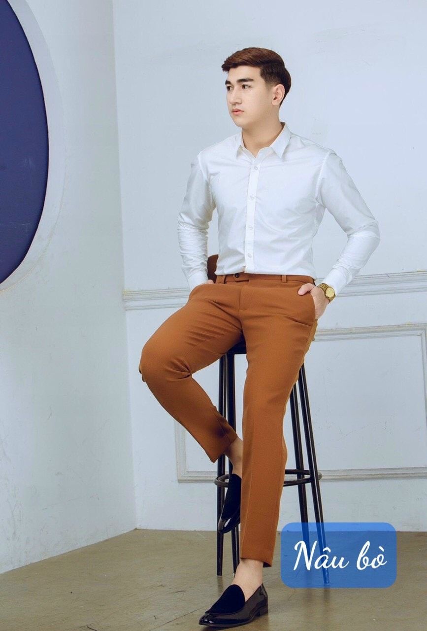  Quần âu nam baggy TUTO5 Menswear QDT02 - quần tây đen ống côn trẻ trung cotton Hàn Quốc dày dặn, không nhăn, co giãn tốt 