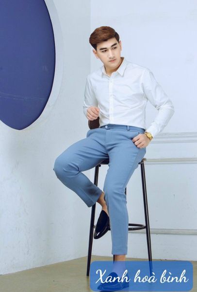  Quần âu nam baggy TUTO5 Menswear QDT02 - quần tây đen ống côn trẻ trung cotton Hàn Quốc dày dặn, không nhăn, co giãn tốt 