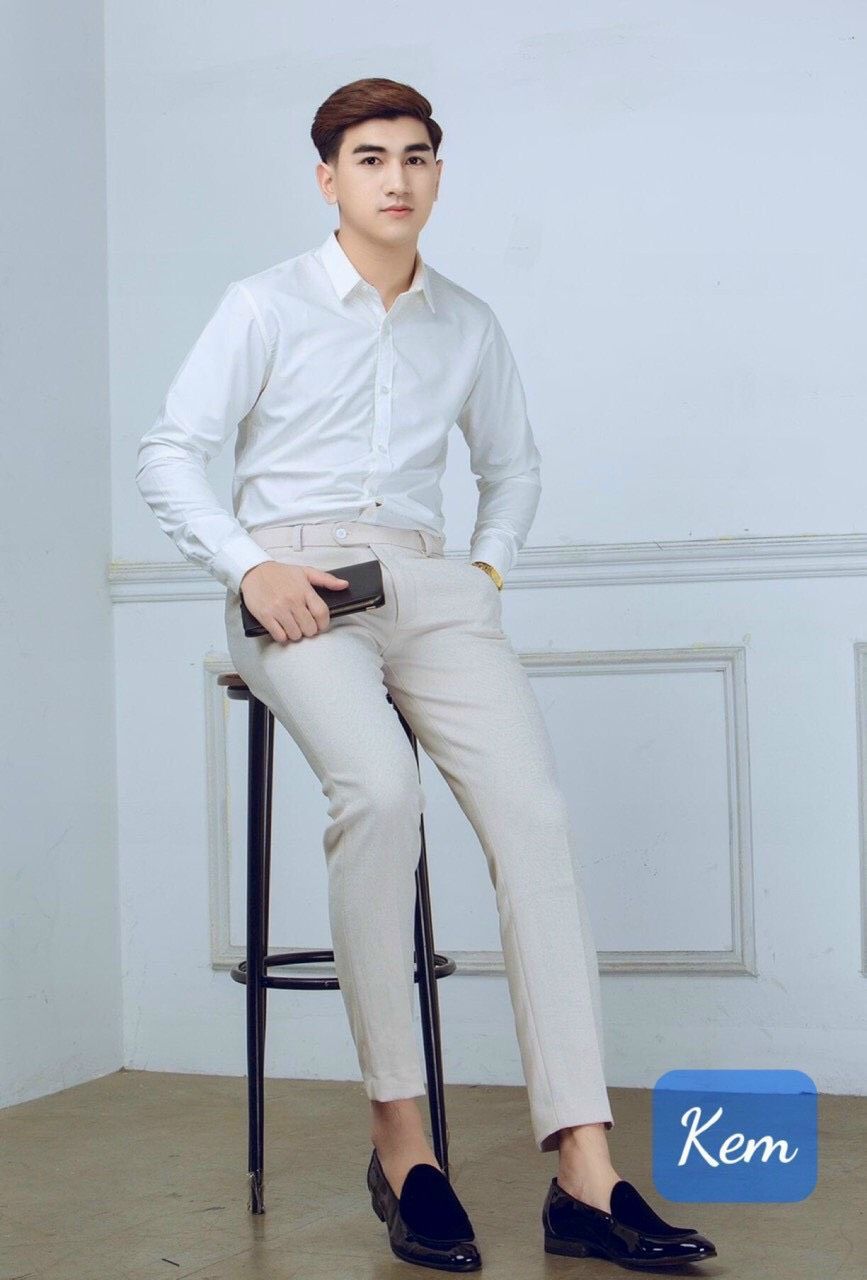  Quần âu nam baggy TUTO5 Menswear QDT02 - quần tây đen ống côn trẻ trung cotton Hàn Quốc dày dặn, không nhăn, co giãn tốt 