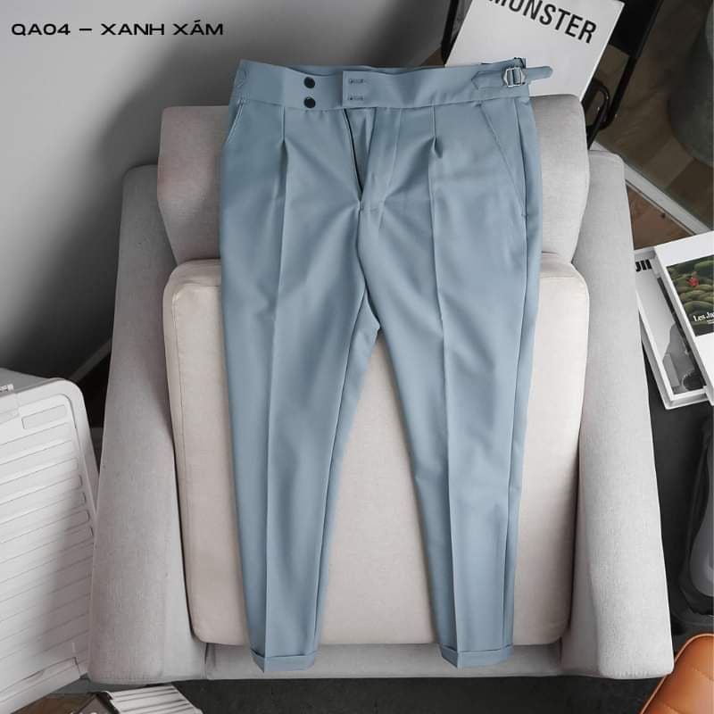 Quần âu nam sidetab TUTO5 Menswear QDT04 - quần tây nam cạp cao 2 khuy phong cách hàn quốc cao cấp kiểu mới trẻ trung 