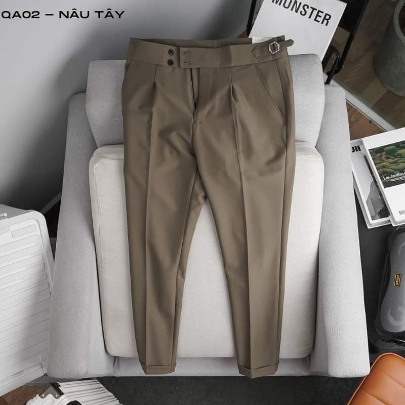  Quần âu nam sidetab TUTO5 Menswear QDT04 - quần tây nam cạp cao 2 khuy phong cách hàn quốc cao cấp kiểu mới trẻ trung 