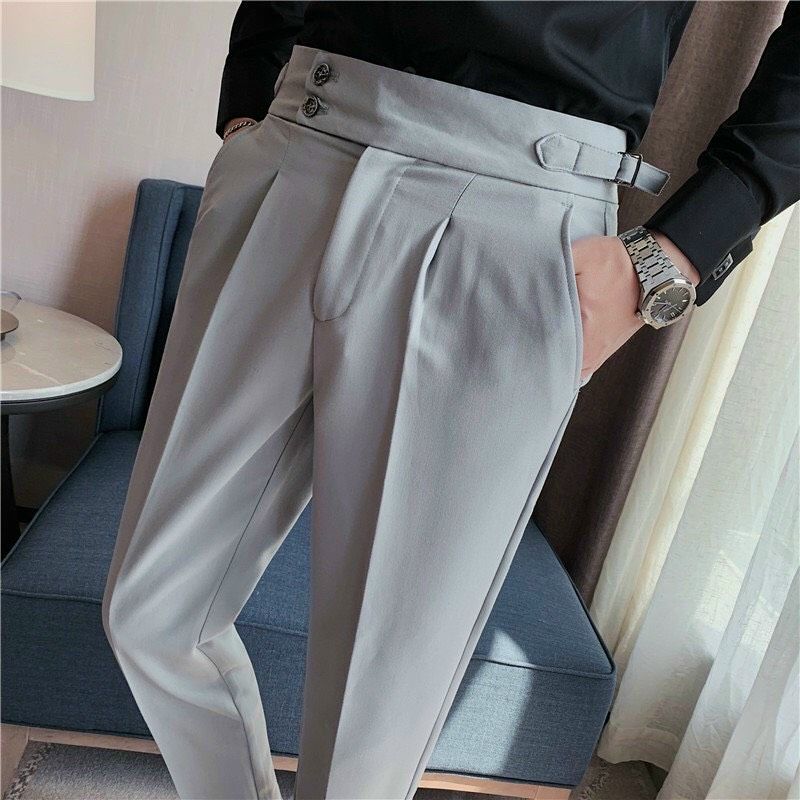  Quần âu nam sidetab TUTO5 Menswear QDT04 - quần tây nam cạp cao 2 khuy phong cách hàn quốc cao cấp kiểu mới trẻ trung 