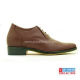  Giày Sĩ Quan Cấp Tướng Đế Vàng Tăng Chiều Cao Màu Nâu 060CT - Công Ty 32 