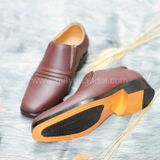  Giày Da Đế Vàng Mã 714 Màu Nâu Công Ty 32 