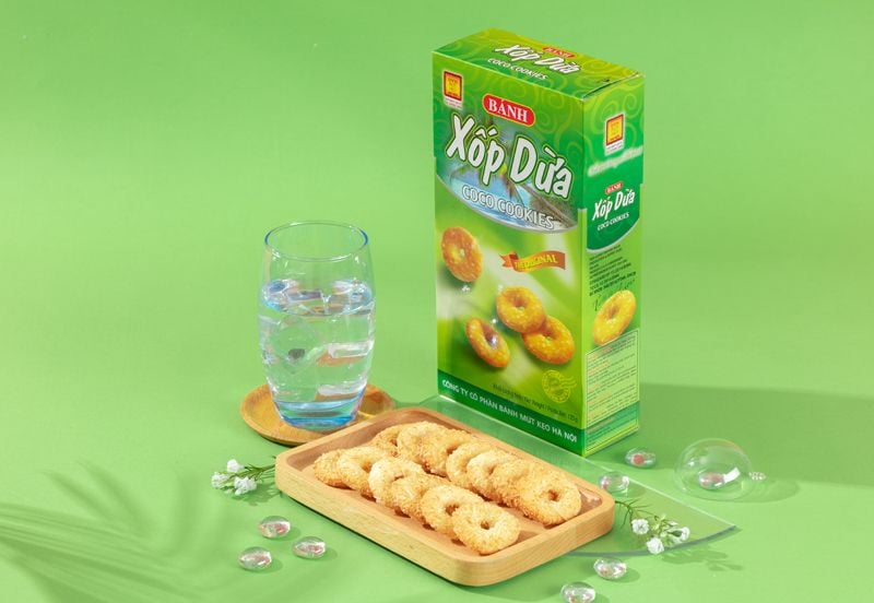 Hộp bánh xốp dừa 120g