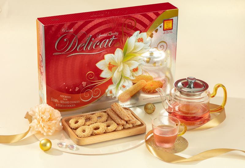 Hộp bánh cao cấp Delicat 350g