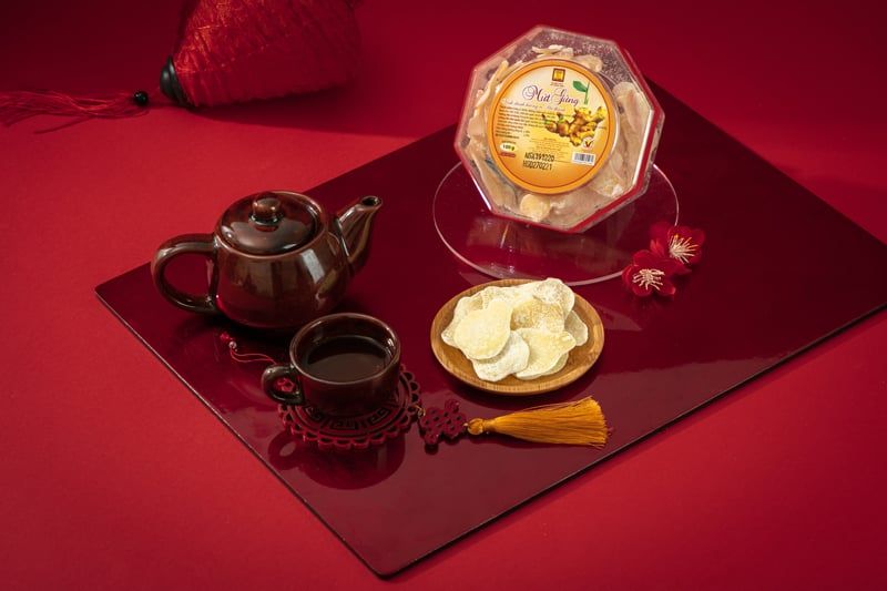 Mứt gừng hộp nhựa bát giác 100g