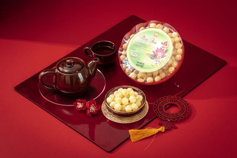 Mứt xoài hộp nhựa bát giác 180g