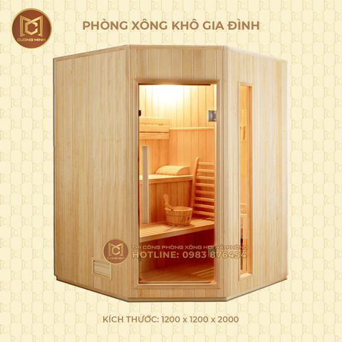 PHÒNG XÔNG MINI GỖ HINOKI NHẬT BẢN – CÔNG TY TNHH XNK CƯỜNG MINH