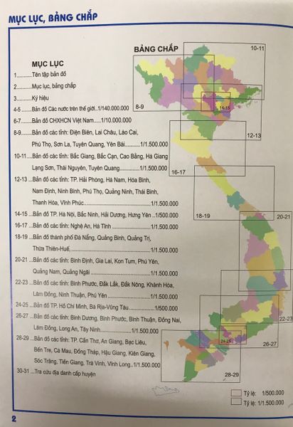  Tập bản đồ Hành chính Việt Nam khổ A5 