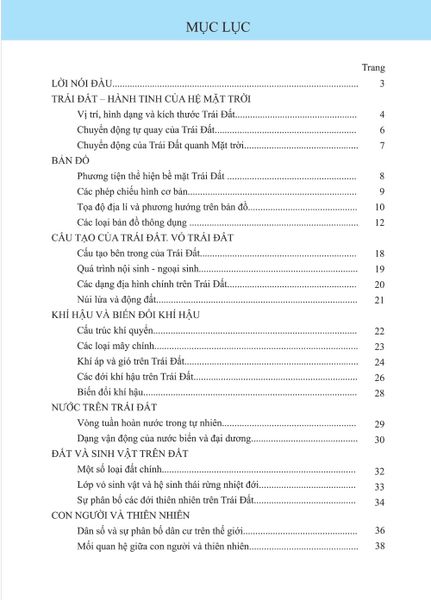  TBĐ Địa lí đại cương 