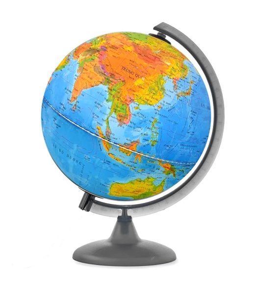  Quả địa cầu phi 30cm hành chính tự nhiên tiếng Việt 