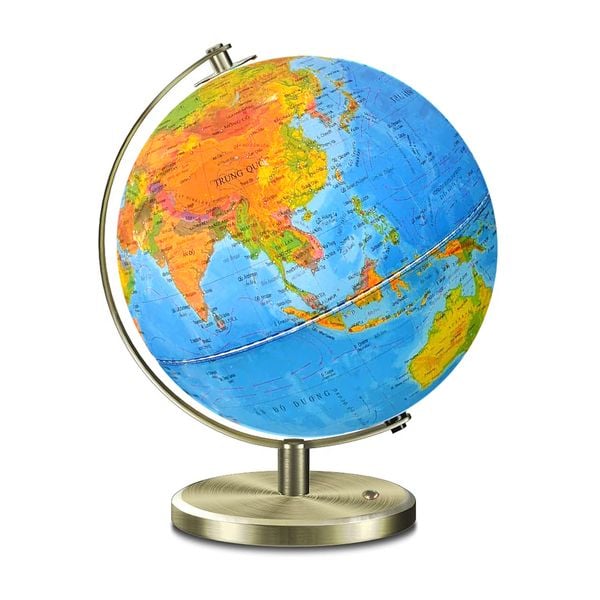  Quả địa cầu phi 30cm hành chính tự nhiên tiếng Việt 