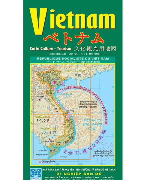  Bản đồ du lịch Việt Nam tiếng Pháp Nhật 