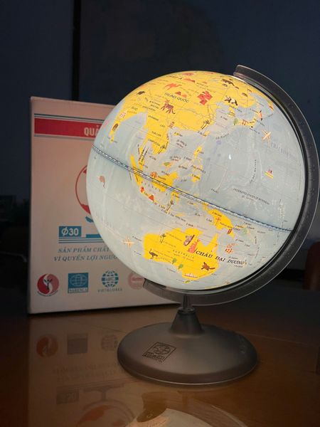  Quả địa cầu phi 30cm khám phá động vật 