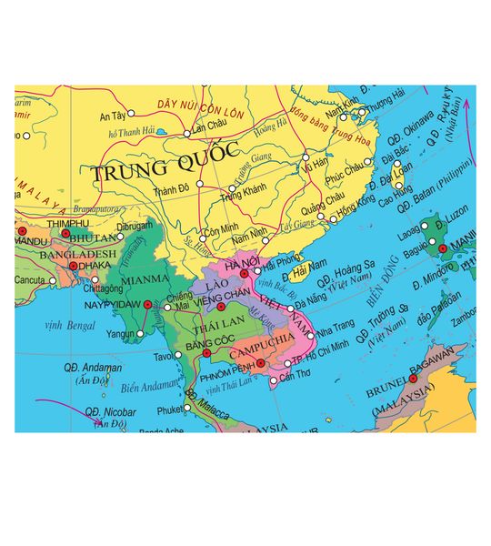  Quả địa cầu phi 30cm hành chính tiếng Việt Công nghệ mới 