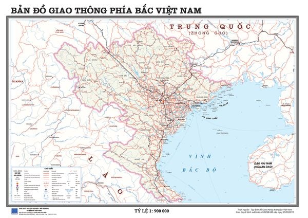  Bản đồ giao thông miền Bắc 