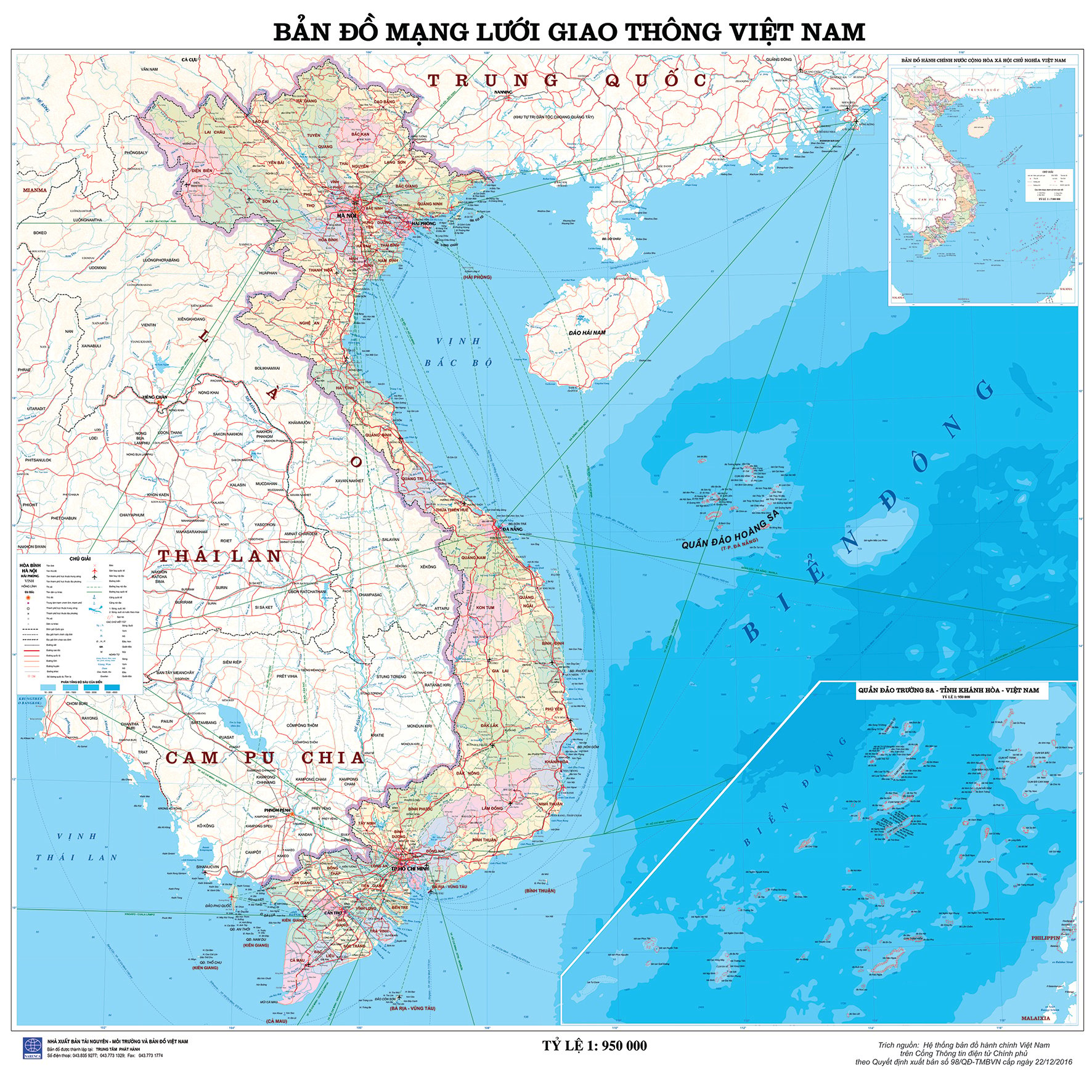 Hướng dẫn bản đồ giao thông việt nam đầy đủ