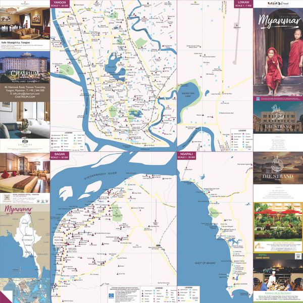  Bản đồ Du lịch Miền Á Đông - Du lịch Myanmar 