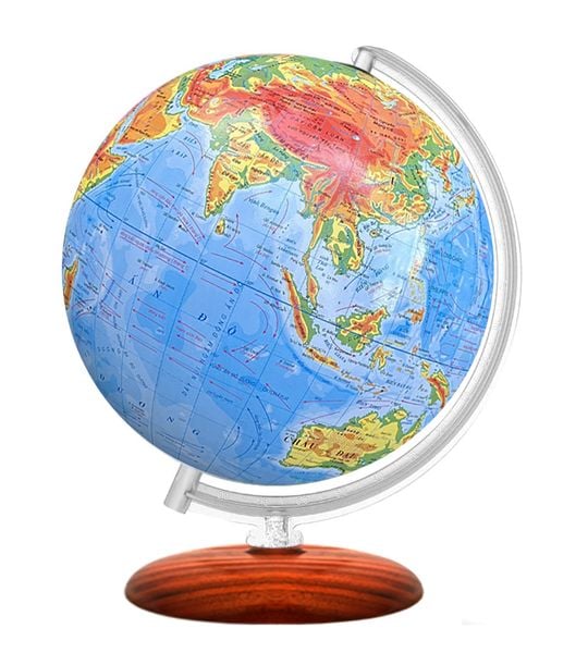  Quả địa cầu phi 30cm tự nhiên tiếng Việt 