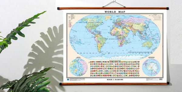  Bản đồ thế giới tiếng Anh 