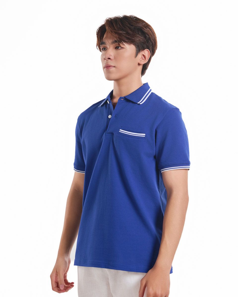 Áo Thun Nam Cotton Xanh Coban