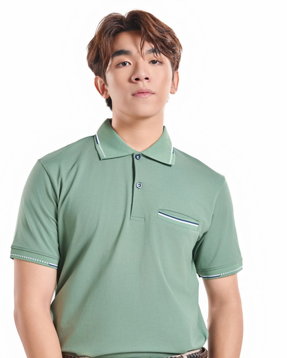 Áo Thun Nam Cotton Xanh Vỏ Đậu