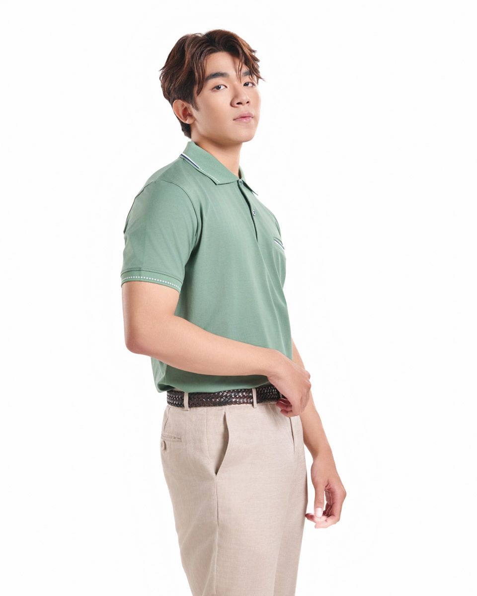 Áo Thun Nam Cotton Xanh Vỏ Đậu