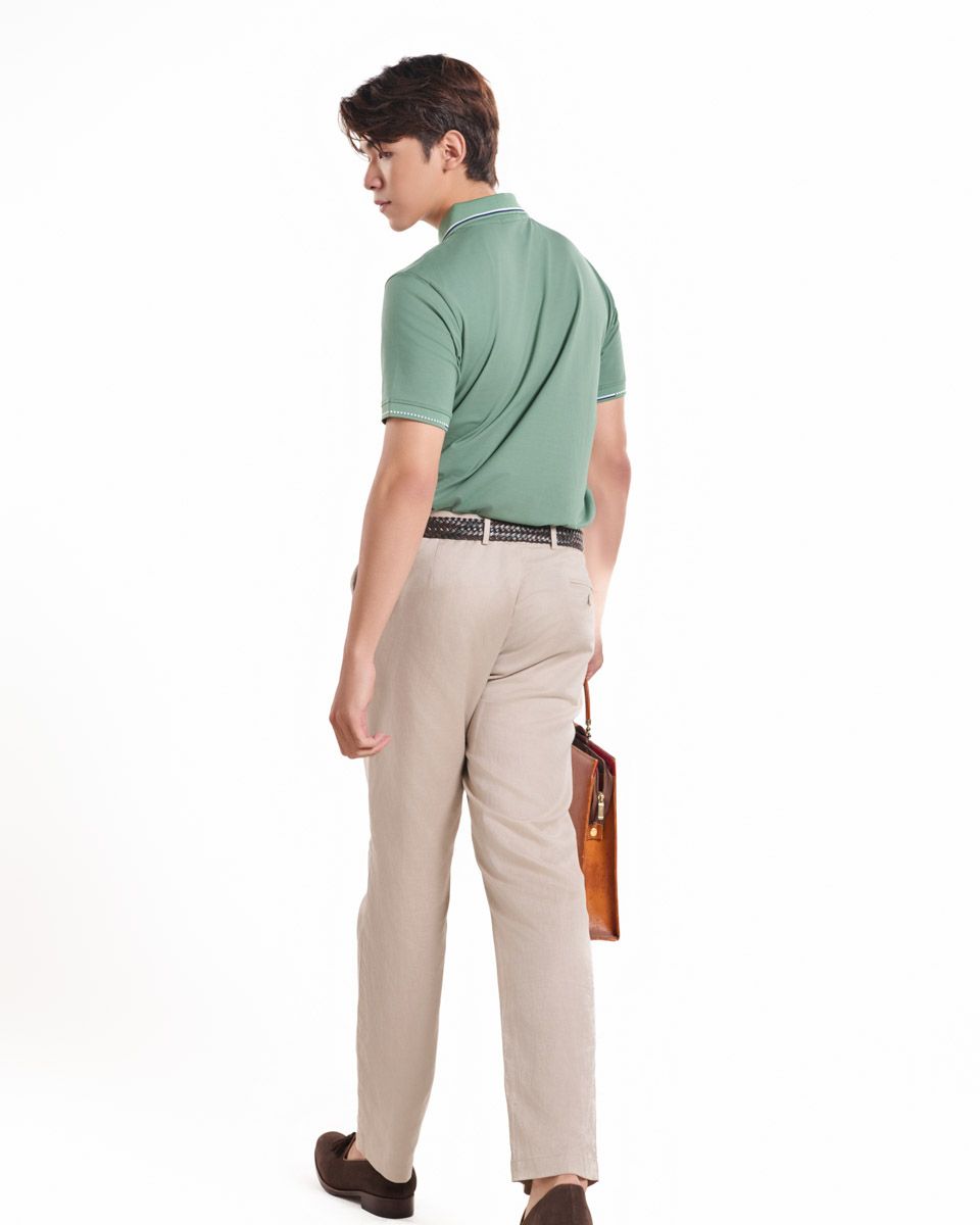 Áo Thun Nam Cotton Xanh Vỏ Đậu