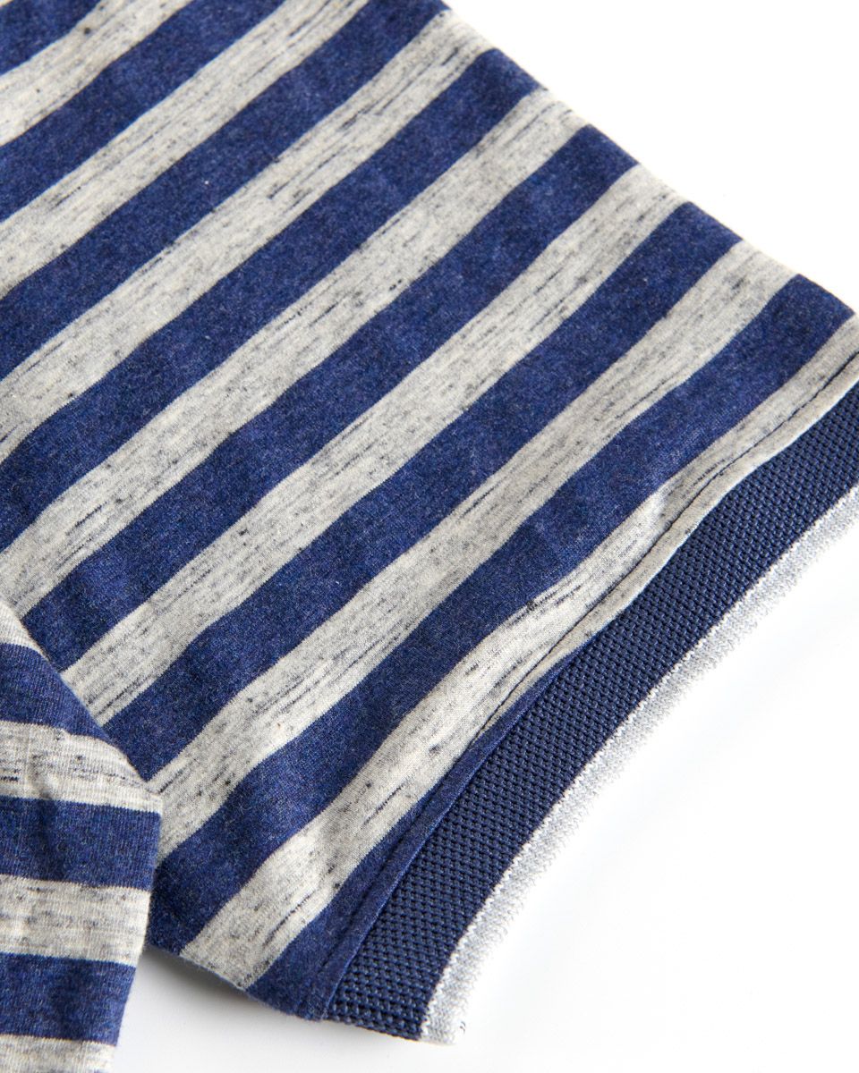 Áo Thun Nam Cotton Xanh Xám Có Cổ