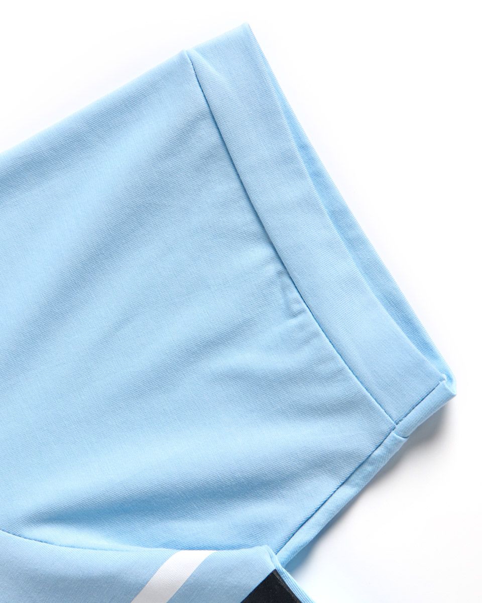 Áo Thun Nam Cotton Xanh Sọc Trắng New Spirit