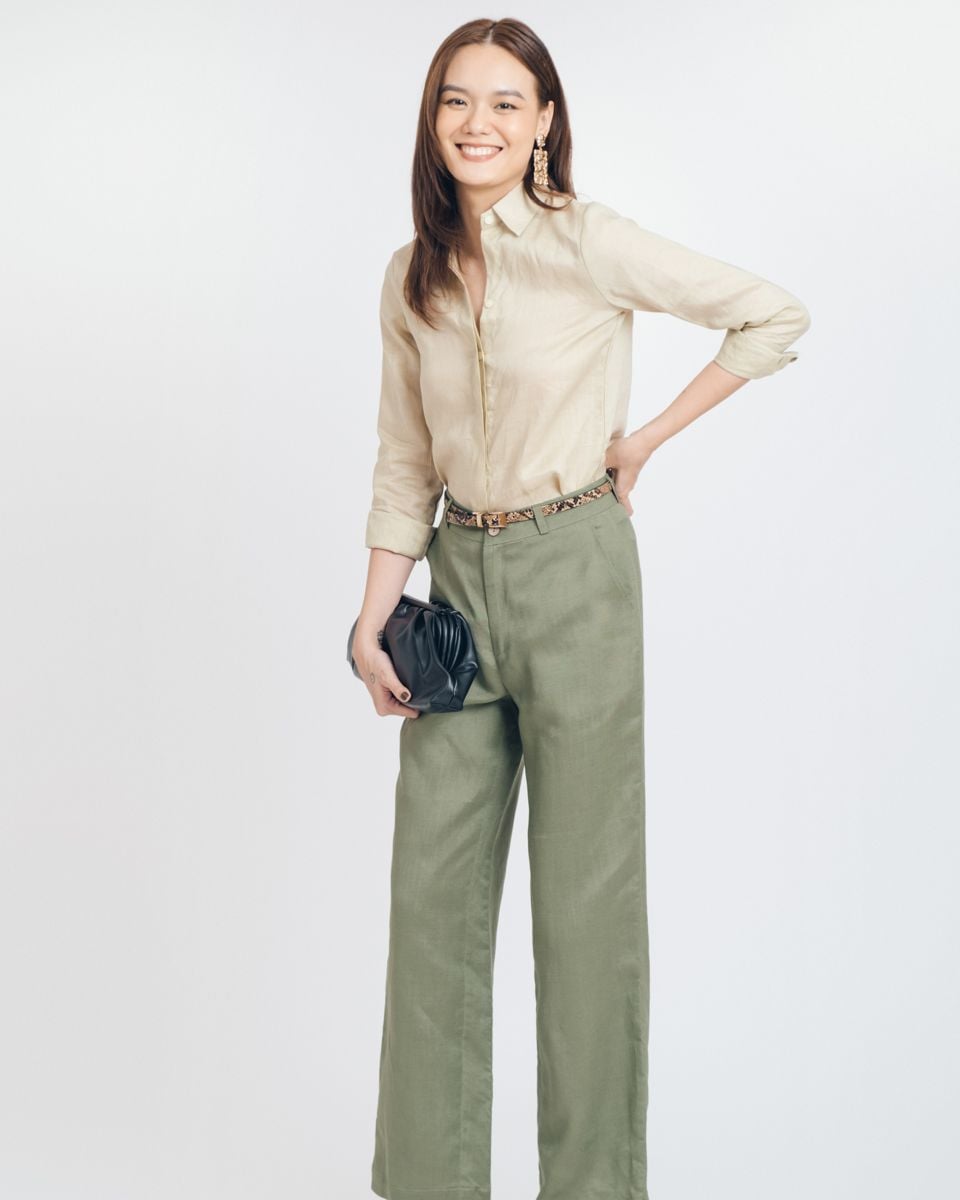 Áo Sơ Mi Linen KaKi Brighter Day