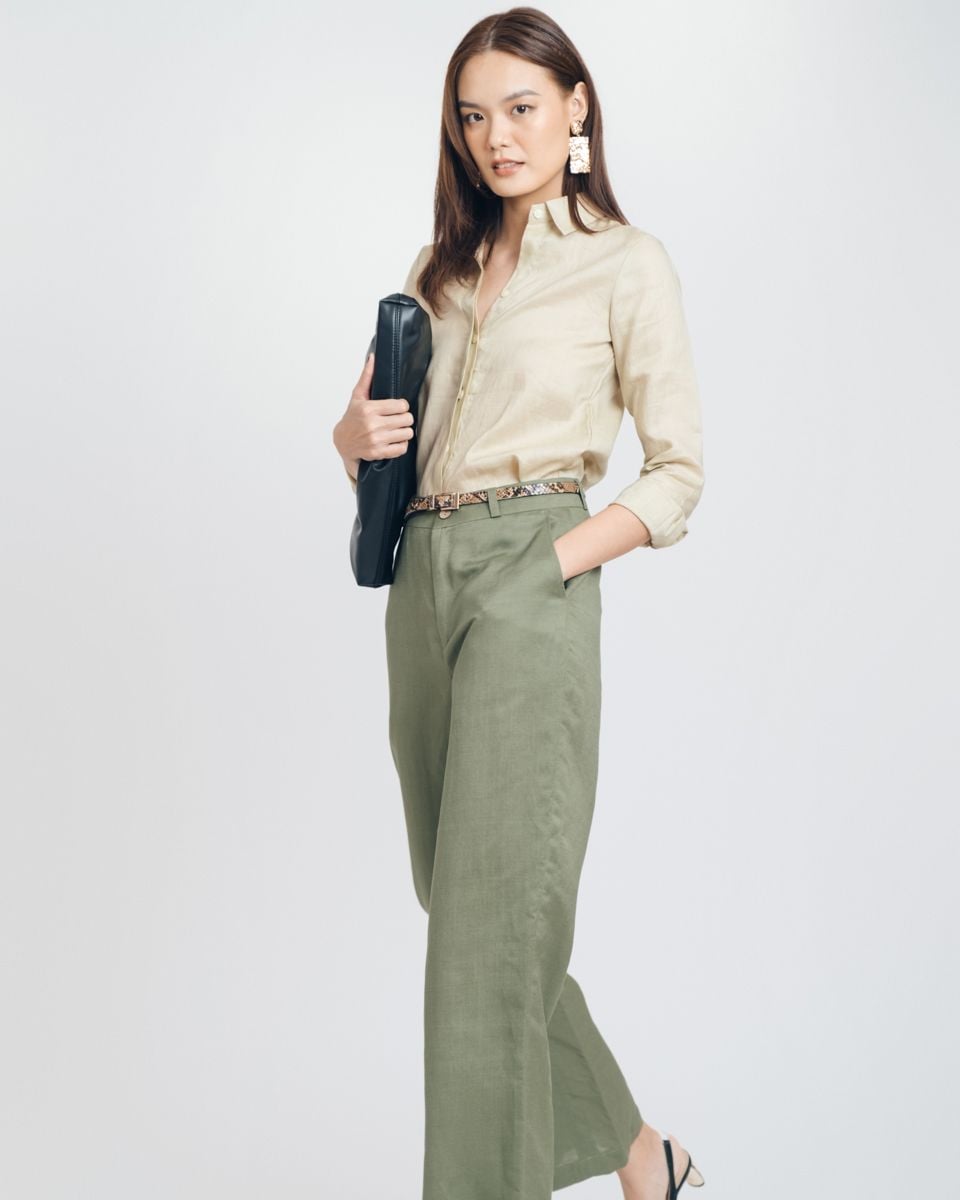 Áo Sơ Mi Linen KaKi Brighter Day