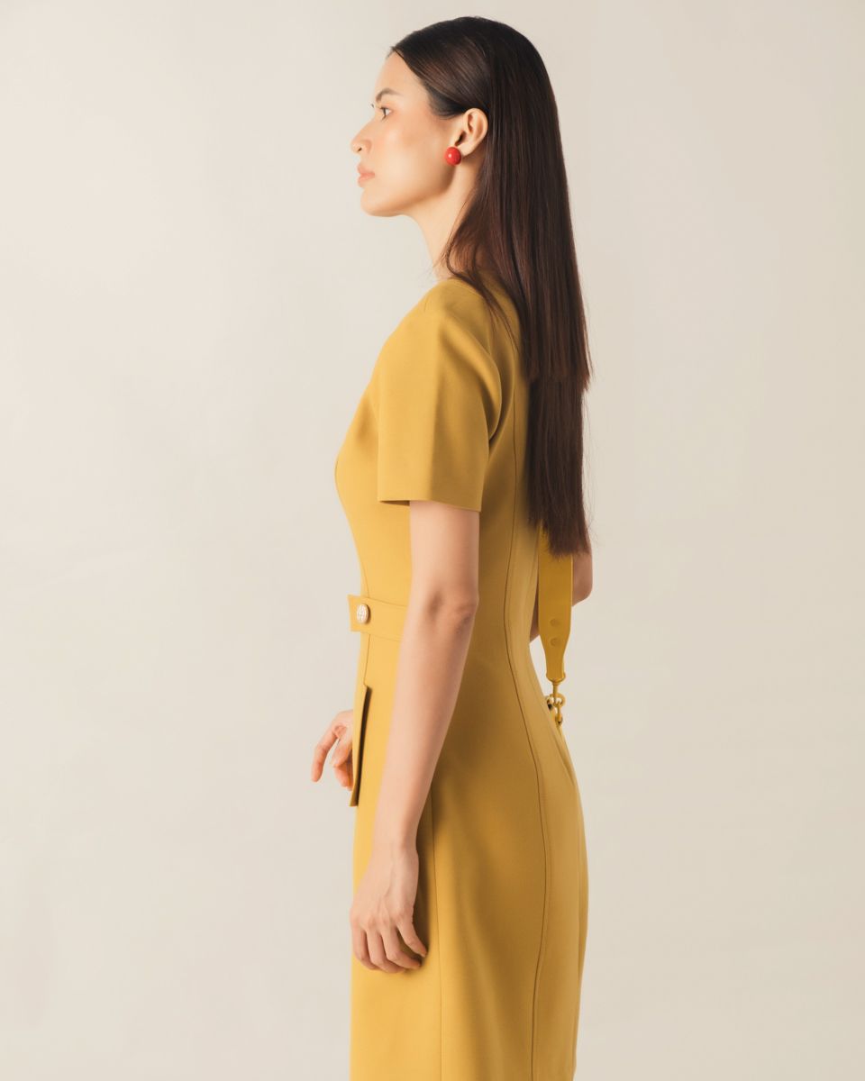Đầm Ruby Vàng Đậm Key Colour Trends