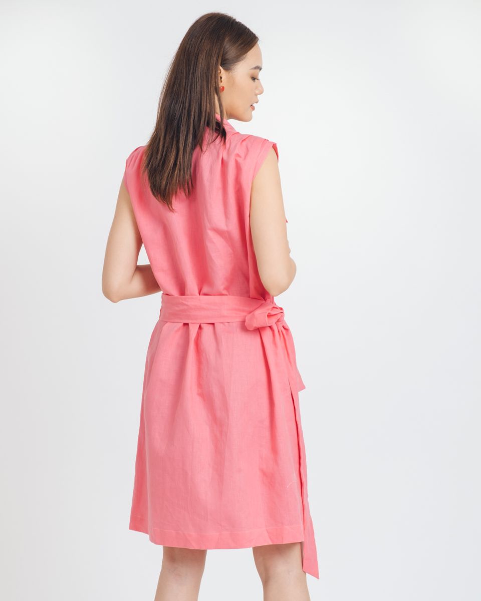 Đầm Linen Hồng Brighter Day