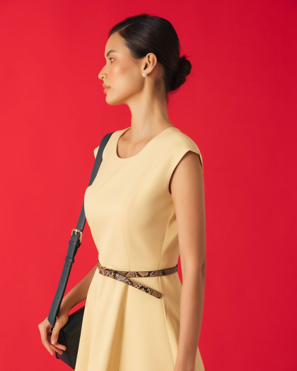 Đầm Gold Viscosa Vàng Key Colour Trends