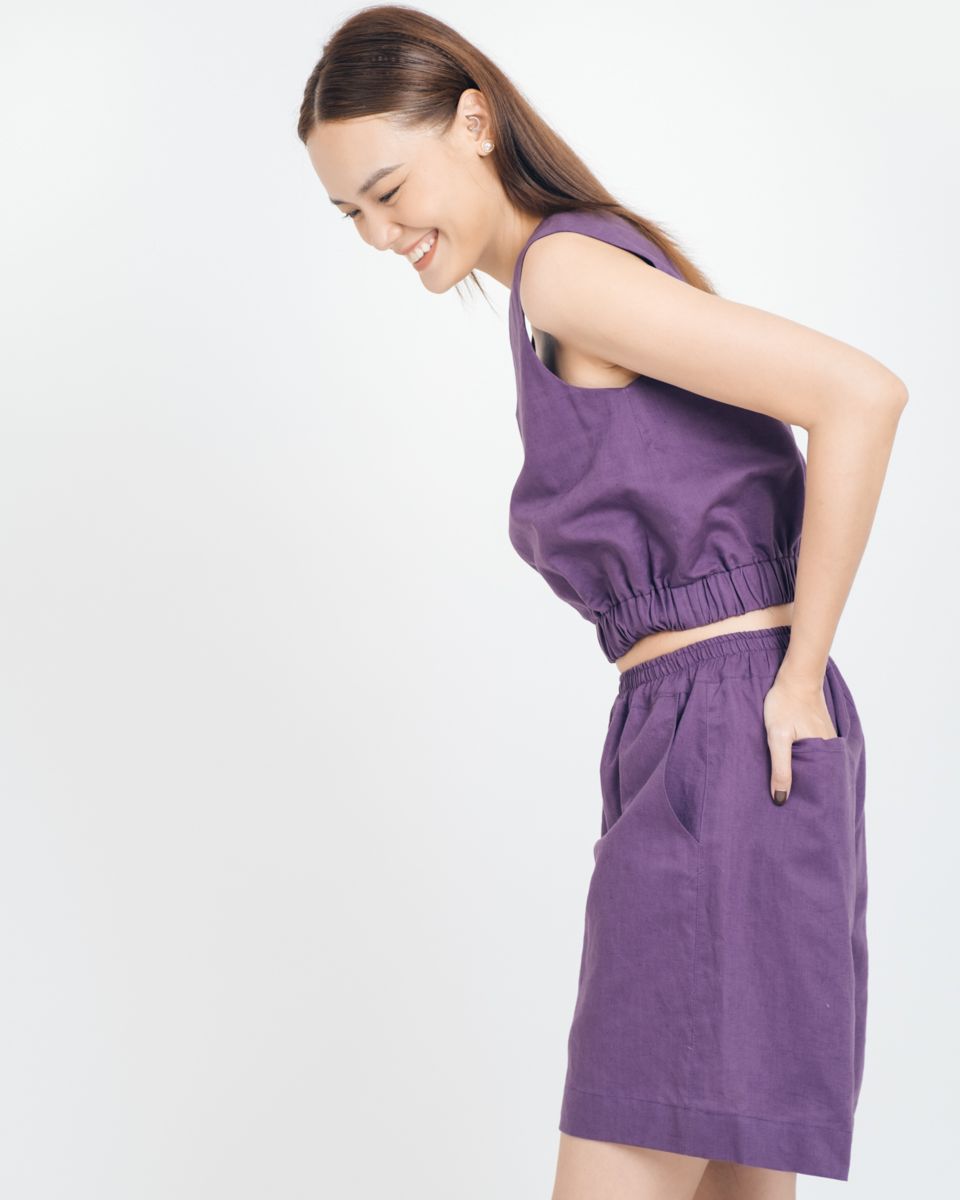Áo Linen Tím Brighter Day