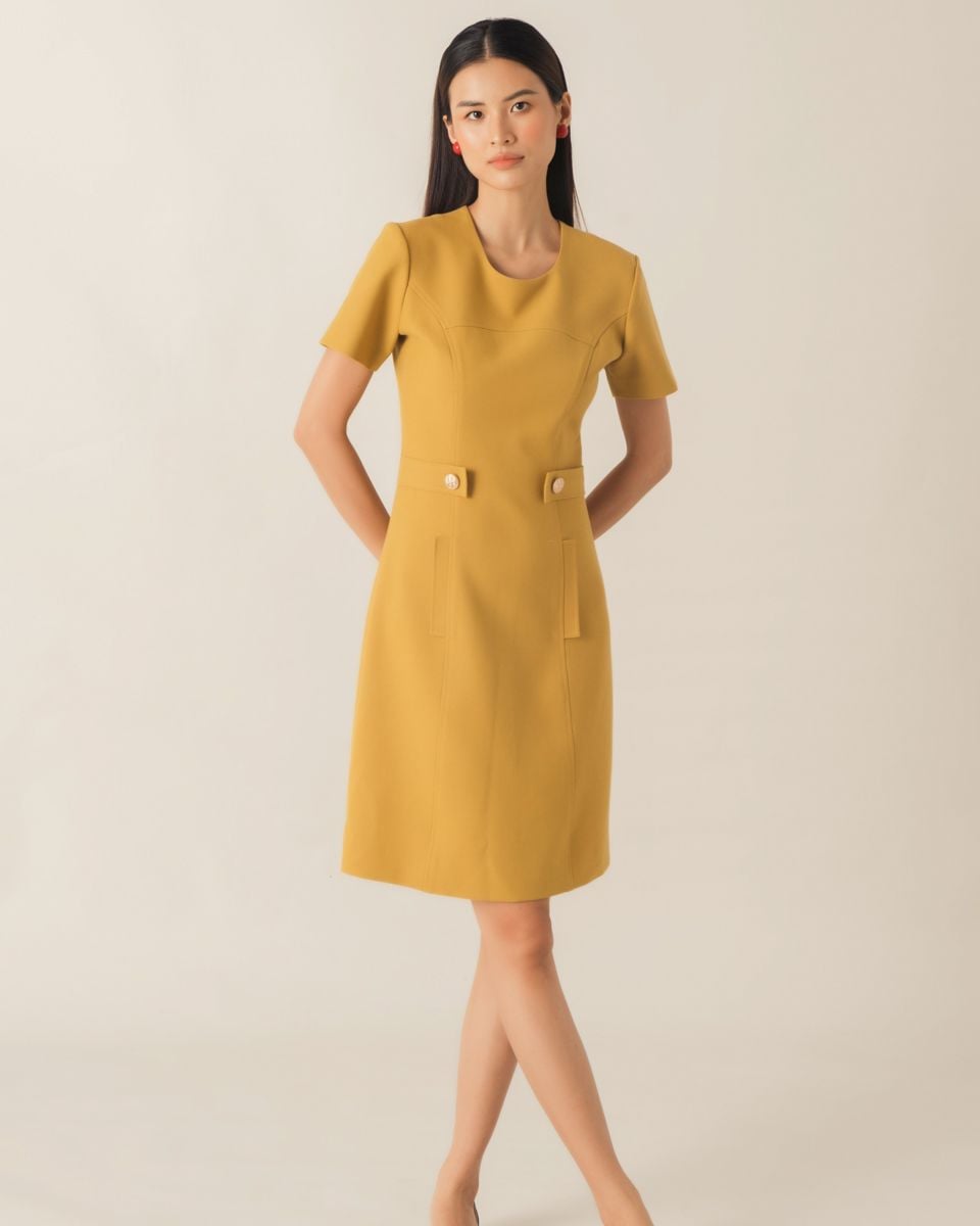 Đầm Ruby Vàng Đậm Key Colour Trends