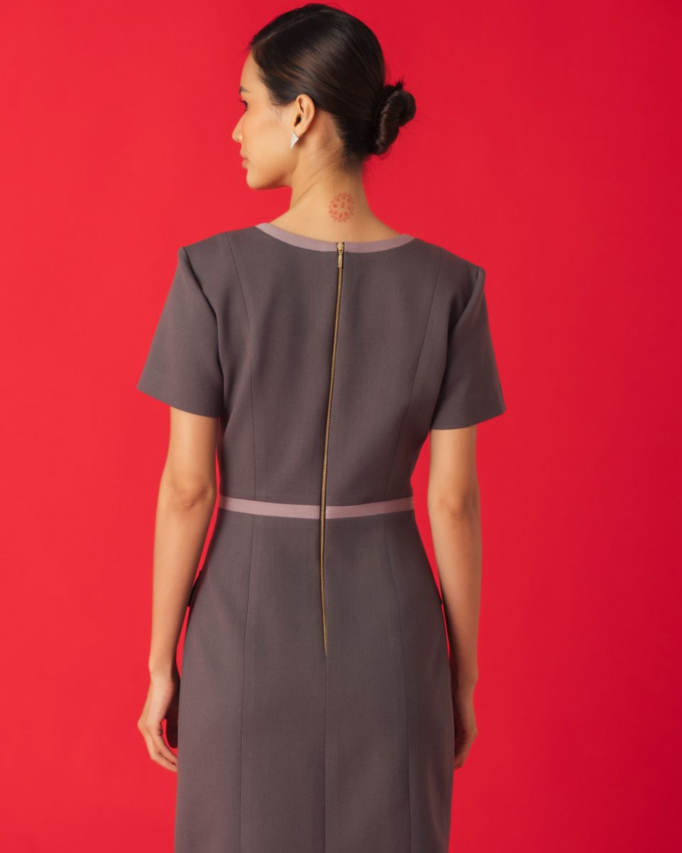 Đầm Ruby Xám Tím Key Colour Trends