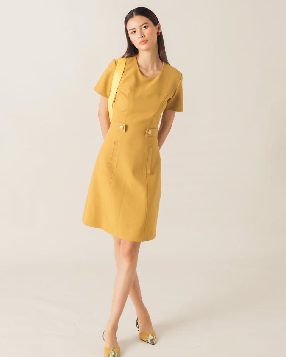 Đầm Ruby Vàng Đậm Key Colour Trends