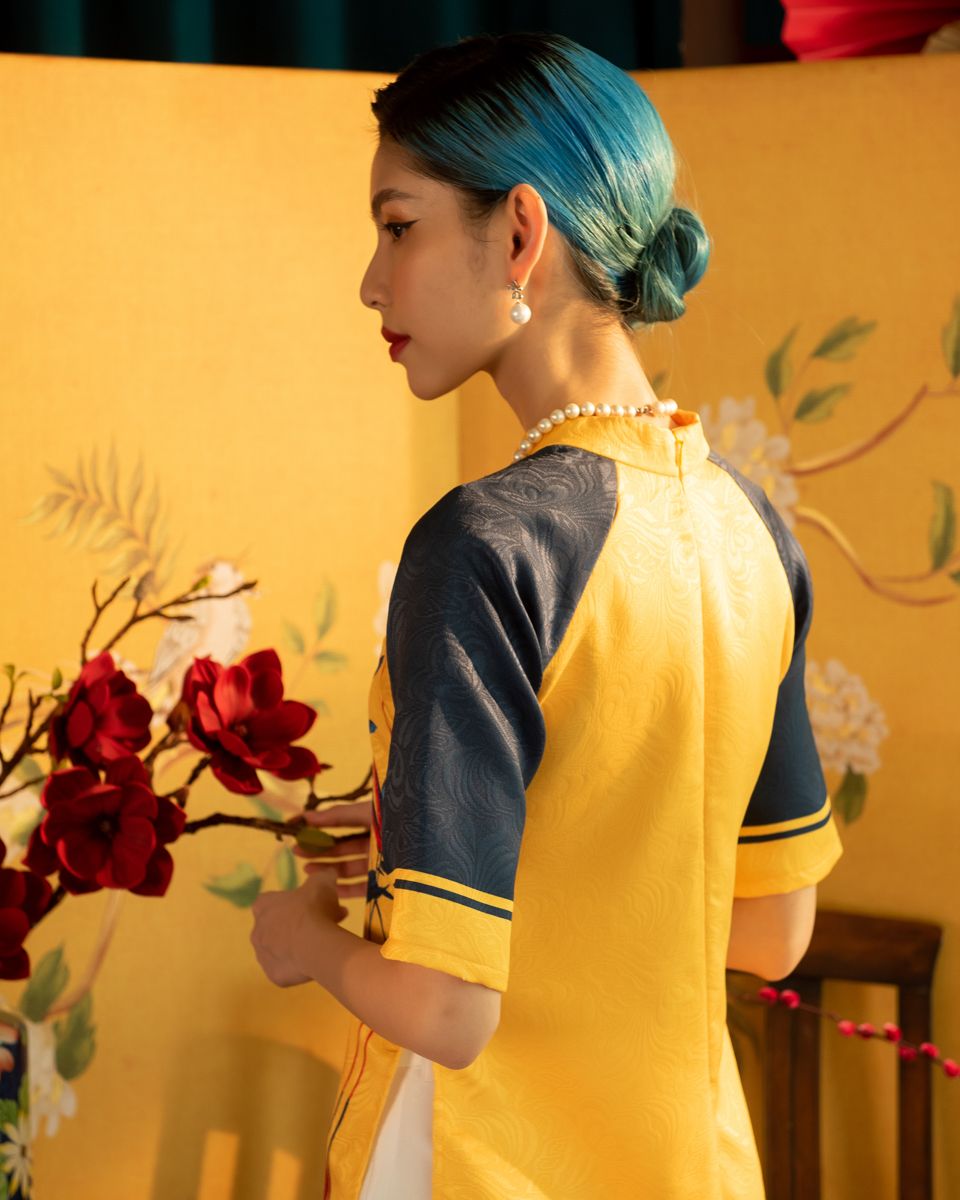Quần Dài Taffta Trắng Xuân Như Ý