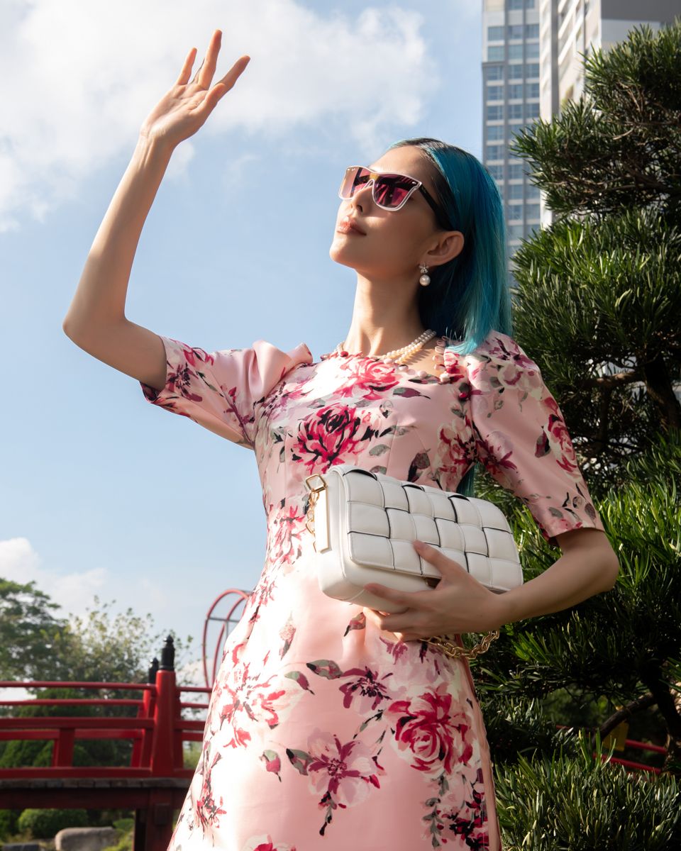 Quần Dài Taffta Hồng Phấn City Girls
