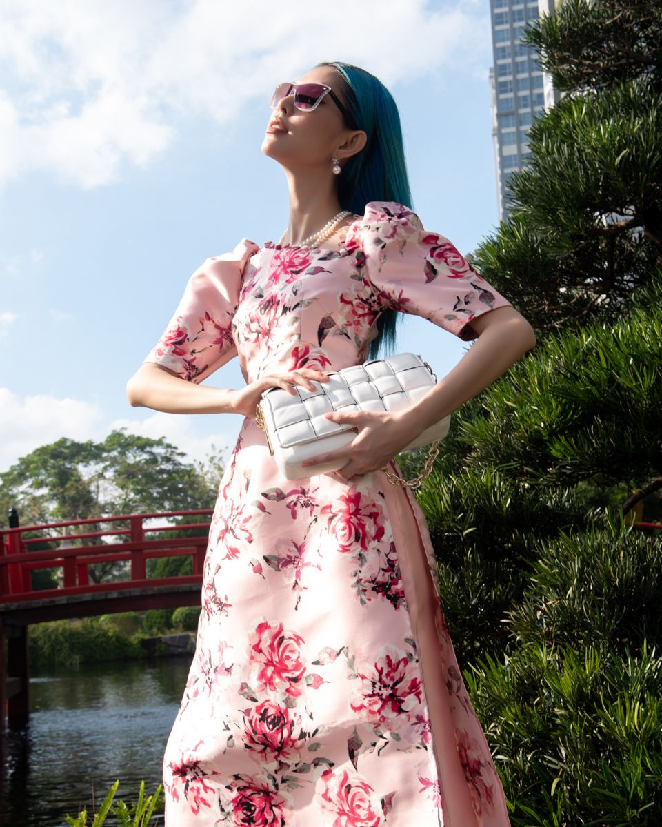Quần Dài Taffta Hồng Phấn City Girls