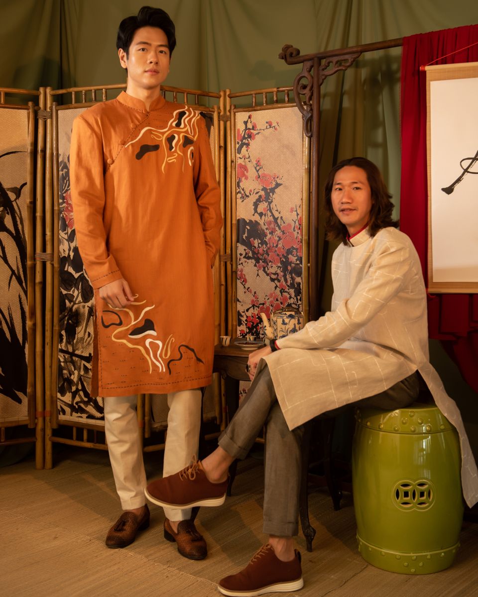 Áo Dài Nam Linen Kem Xuân Như Ý