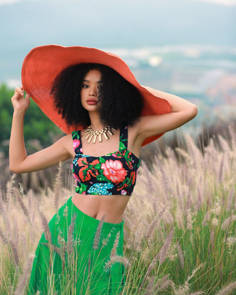 Áo Kiểu Gấm Nhiều Màu Into The Wood